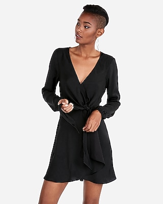 elastic waist mini dress