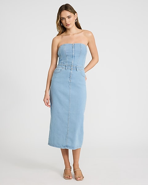 denim zip up dress Dark Wash Short Sleeve Mini 24% polyester ASOS DESIGN denim mini shirt