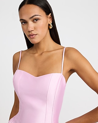 Harlow Satin Drop Waist Midi Dress with Pockets - thumbnail 7