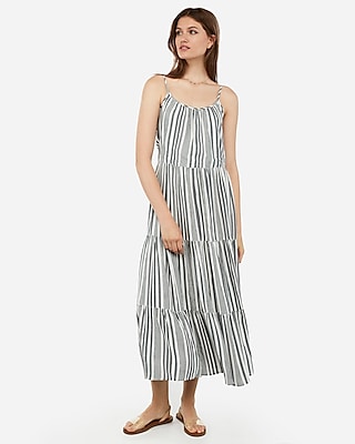 express striped maxi dress