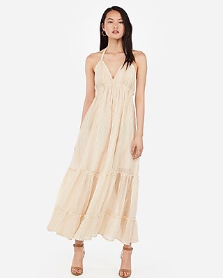 express striped maxi dress