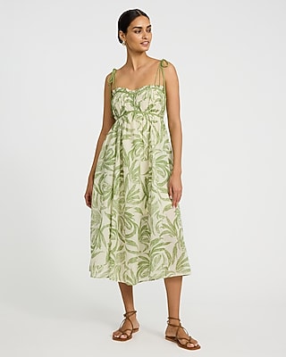 fitted lace wedding dress Roma Label | Women's Sienna Maxi Emerald (Green Flowers Print, Size Xs) main image 1