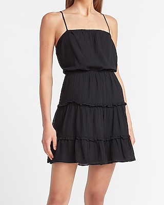 short black jersey dress