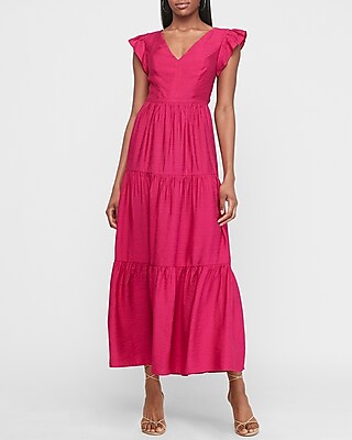 cotton empire waist maxi dress