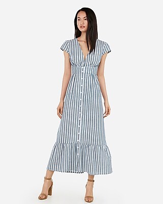 express black and white striped dress