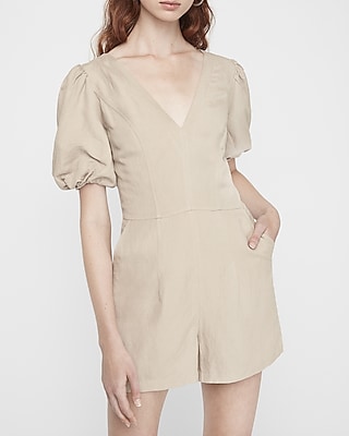 white romper with sleeves