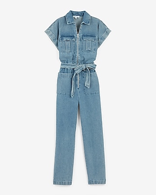 express denim jumpsuit