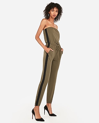 express striped jumpsuit