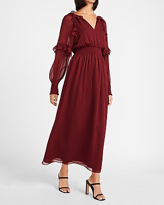 express maroon dress