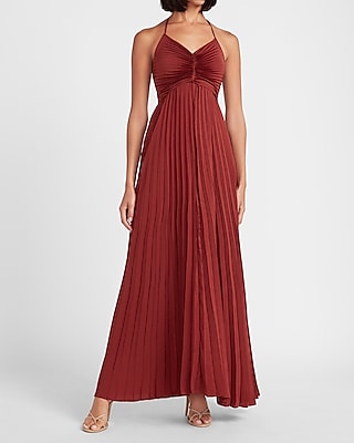 halter neck gown