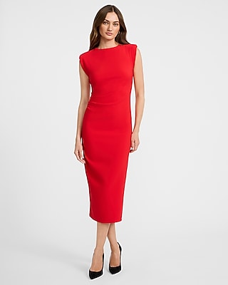 ワンピースその他 P.A.R.O.S.H. Red wool and cashmere midi dress P.A.R.O.S.H. Red Wool And Cashmere Midi Dress Women