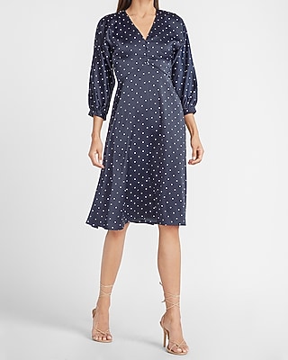 express polka dot dress