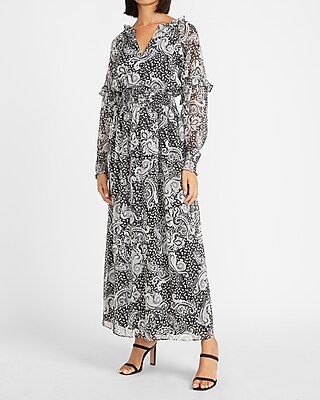 express paisley maxi dress