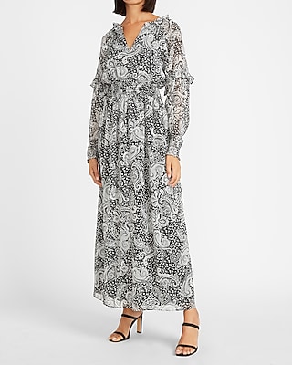 maxi paisley dress