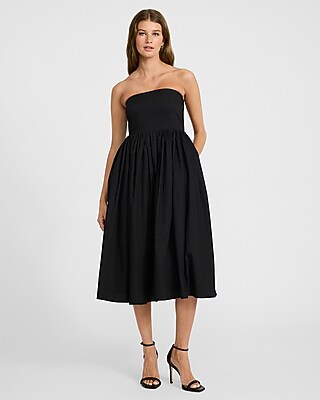 green emerald velvet dress Fit & Flare Midi Dress main image 0