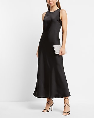 High neck slip clearance dress