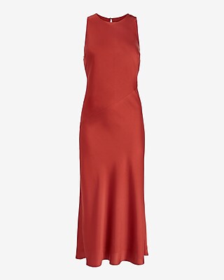 knee length dresses for ladies Jelyn Satin Midi Dress main image 0