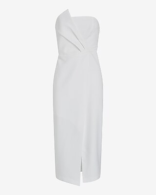 Bridal Statement Bow Midi Dress