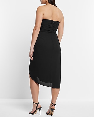 Strapless Black Sheath Dress