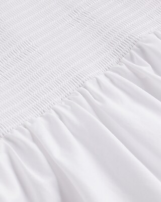 V-Neck Flutter Sleeve Tiered Poplin Maxi Dress