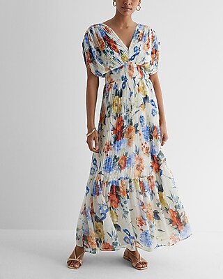 patterned wrap dress Stratus Blue Cotton Wrap Dress | Fair Trade main image 1