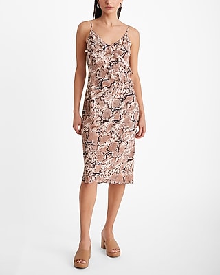 midi summer formal dress Blue and Ivory Print Midi Summer Dress with Buttons Ivory Blue Stripe Floral / Medium
