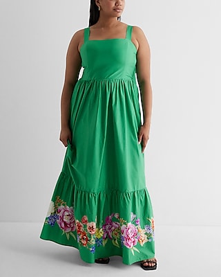 Free The Roses Floral Back Tied Maxi Dress | Express