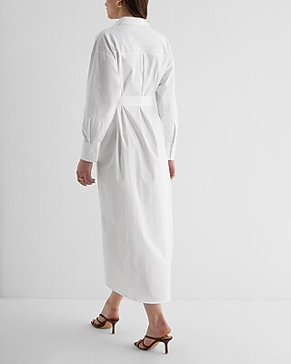 boyfriend shirt dress white Norma Kamali, Women's, Super Oversized Boyfriend NK Shirt Flared Mini Dress,  Snow White, XX-Small at Amazon Women's Clothing store