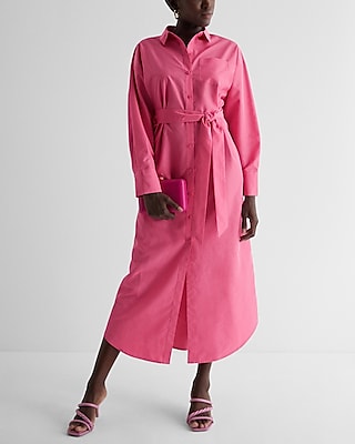 Boyfriend Poplin Portofino Maxi Shirt Dress