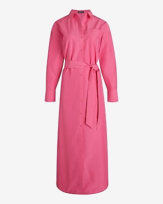 Boyfriend Poplin Portofino Maxi Shirt Dress