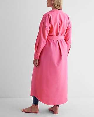 Boyfriend Poplin Portofino Maxi Shirt Dress