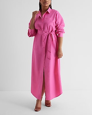 Boyfriend Poplin Portofino Maxi Shirt Dress