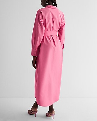 Boyfriend Poplin Portofino Maxi Shirt Dress