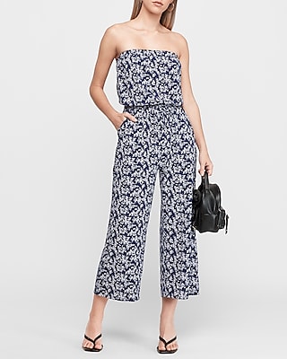 printed culotte jumpsuit