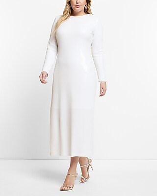 Rachel Zoe Sequin Long Sleeve Maxi Dress | Express