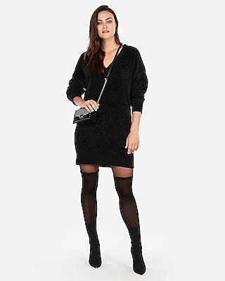 express chenille sweater dress