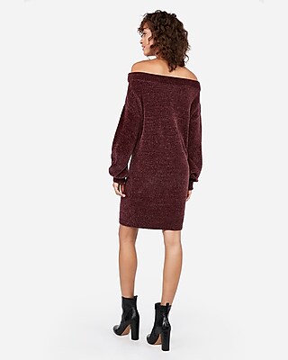 express chenille sweater dress