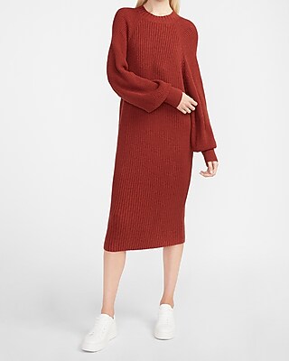 express red sweater dress