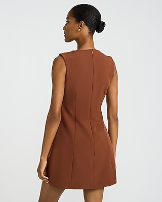 V-Neck Sleeveless Mini Sheath Dress - image 3