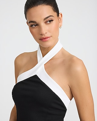 Color Block Halter Jumpsuit
