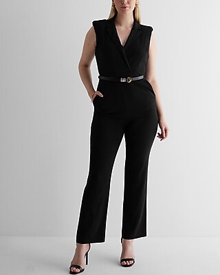 Sleeveless Blazer Jumpsuit