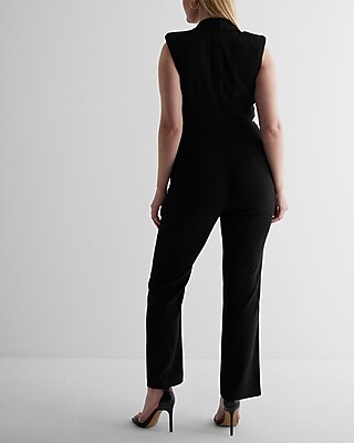 Sleeveless Blazer Jumpsuit