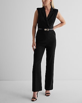 Sleeveless Blazer Jumpsuit