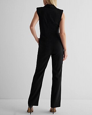 Sleeveless Blazer Jumpsuit