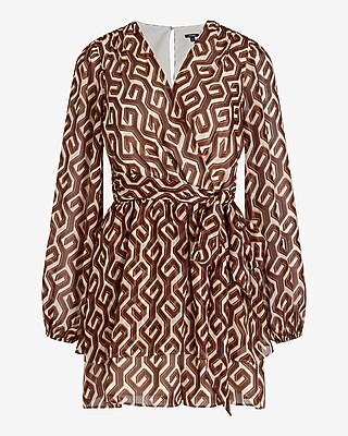 Printed Surplice Tie Waist Tiered Romper - image 4