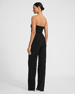 Strapless Fold Over Wide Leg Jumpsuit - image 3