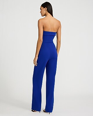 Strapless Fold Over Wide Leg Jumpsuit - image 5