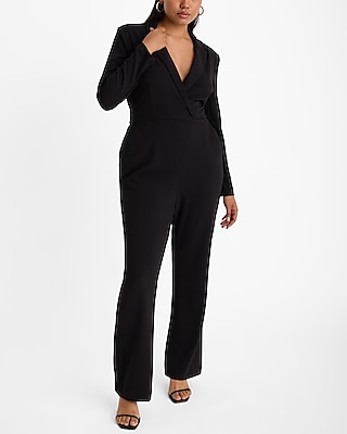 Long Sleeve Blazer Jumpsuit