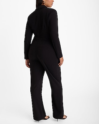 Long Sleeve Blazer Jumpsuit