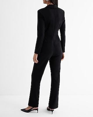 Long Sleeve Blazer Jumpsuit